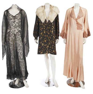 Lot 753 - A group of evening wear, late 1920s-early 1930s