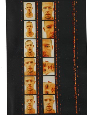 Lot 385 - A group of Larry Dunstan photographic contact sheets of Alexander McQueen, 2002