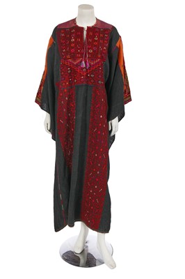 Lot 945 - An embroidered Palestinian Bethlehem dress (Khaddameh), early twentieth century