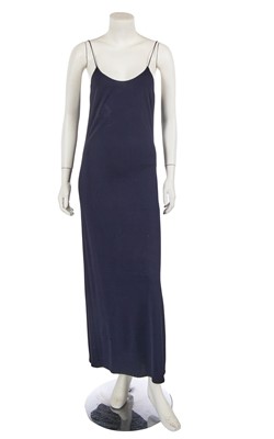 Lot 403 - A Zandra Rhodes printed chiffon and navy jersey ensemble, circa 2005