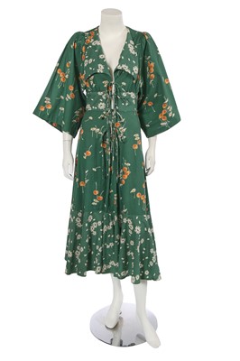 Lot 667 - A Biba printed cotton summer dress, circa 1973