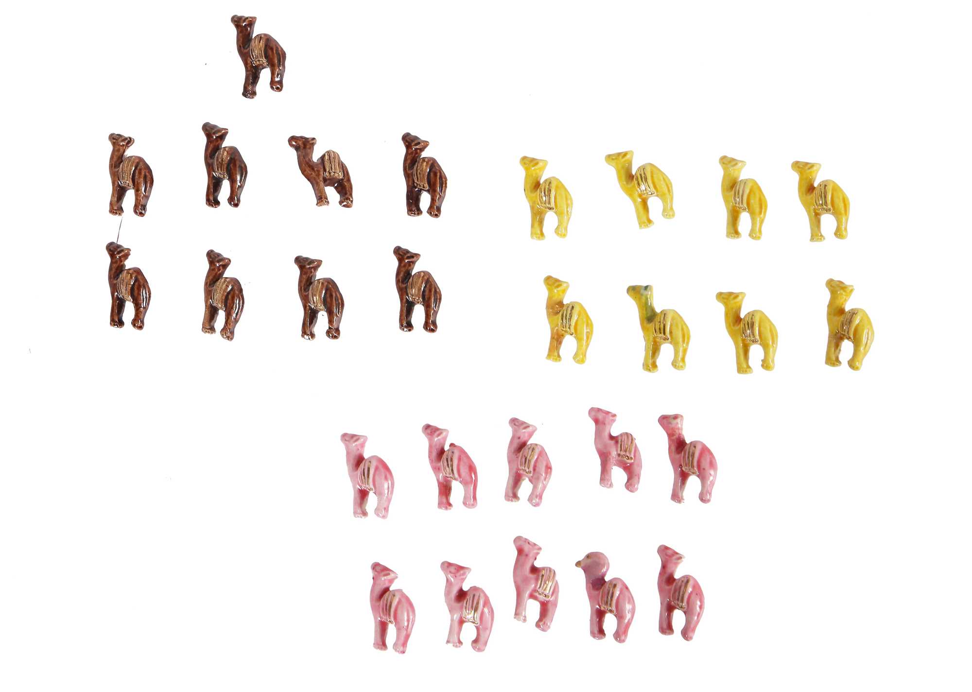 Lot 275 - A group of Hélène Mechin ceramic camel buttons, 1930s-1950s