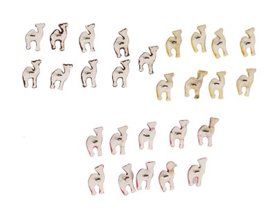 Lot 275 - A group of Hélène Mechin ceramic camel buttons, 1930s-1950s