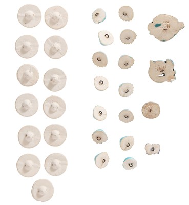 Lot 277 - A group of Hélène Mechin nautical-themed ceramic buttons, 1930s-1950s
