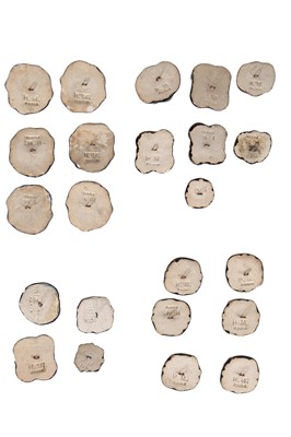 Lot 279 - A group of Hélène Mechin ceramic knot buttons, 1930s-1950s