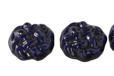 Lot 279 - A group of Hélène Mechin ceramic knot buttons, 1930s-1950s