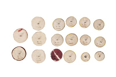 Lot 282 - A group of assorted Hélène Mechin ceramic oak leaf buttons, 1930s-1950s