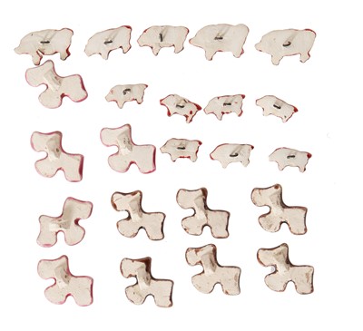 Lot 283 - A group of assorted Hélène Mechin ceramic animal-themed buttons, 1930s-1950s