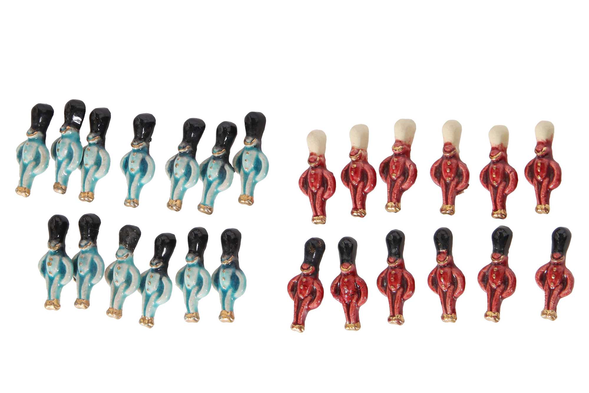 Lot 287 - A group of Hélène Mechin ceramic Grenadier buttons, 1930s-1950s