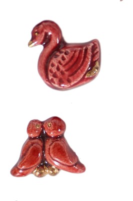 Lot 288 - A group of Hélène Mechin ceramic train-themed buttons, 1930s-1950s