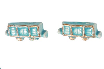 Lot 288 - A group of Hélène Mechin ceramic train-themed buttons, 1930s-1950s