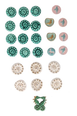 Lot 289 - A group of assorted ceramic buttons, French, 1930s-1950s