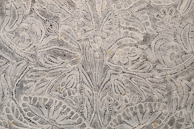 Lot 523 - A Point d'Alencon cap back, circa 1750-60,...