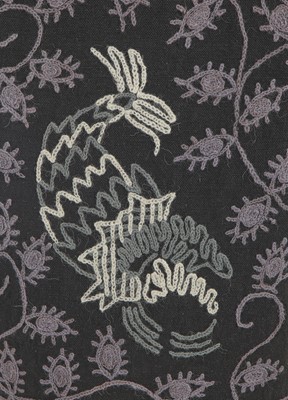 Lot 150 - An English Eccentrics hand-embroidered grey cotton-blend jacket, Autumn-Winter 1987-88