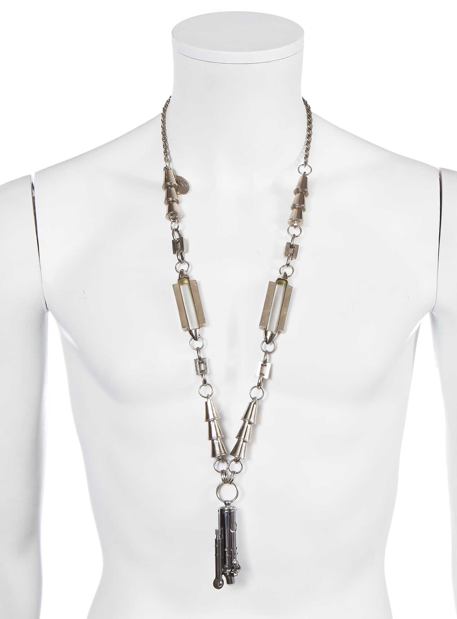 Lot 96 - A Jean Paul Gaultier stainless steel lighter necklace, circa 1987