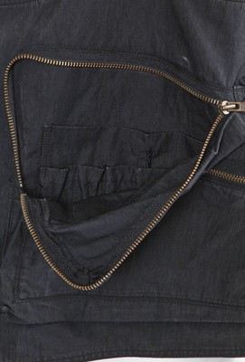 Lot 124 - An Issey Miyake men's navy cotton-blend convertible waistcoat/bag, 1988