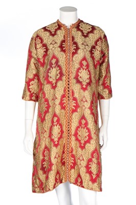 Lot 452 - A brocaded kaftan, probably for a young man,...