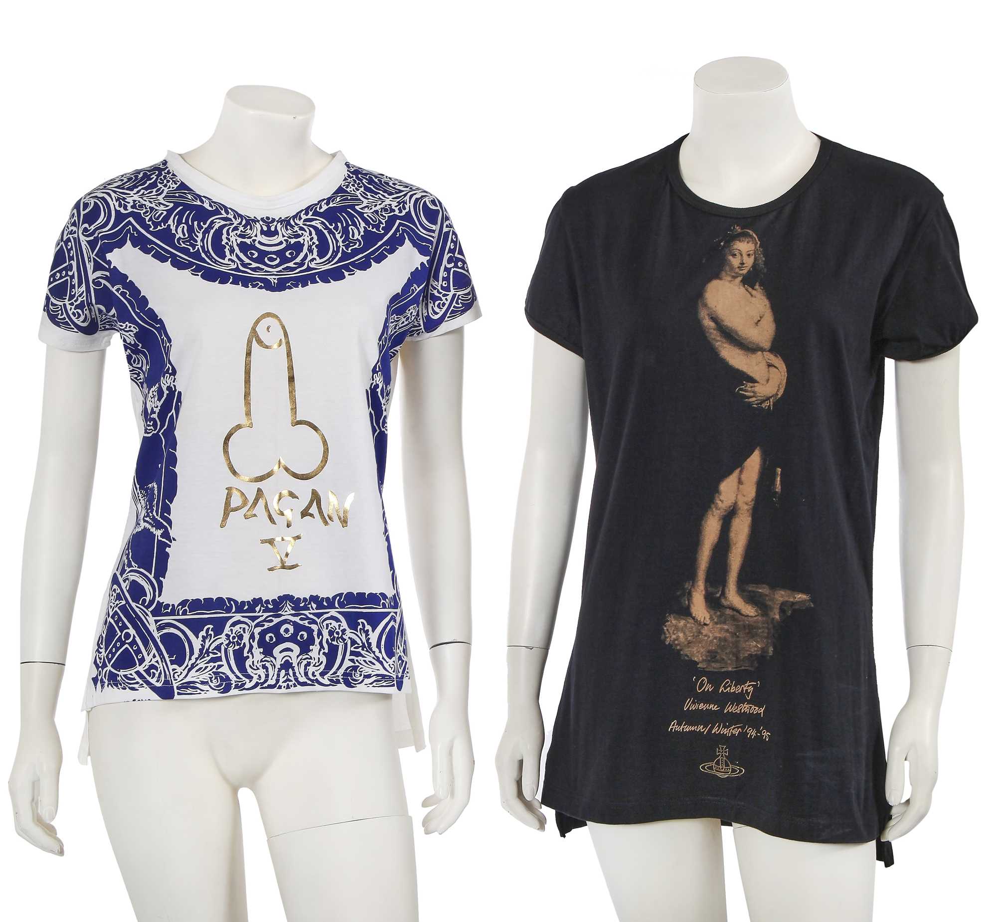 Lot 499 - Two Vivienne Westwood T-shirts, 1990s