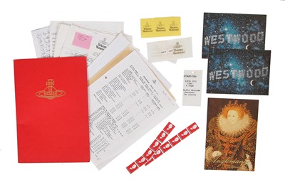 Lot 504 - A group of Vivienne Westwood show running orders and ephemera, 1990s