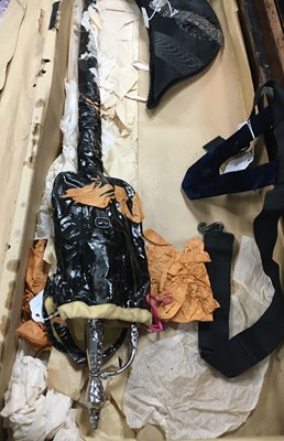 Lot 165 - A Meyer & Mortimer complete navy velvet court livery, 1928