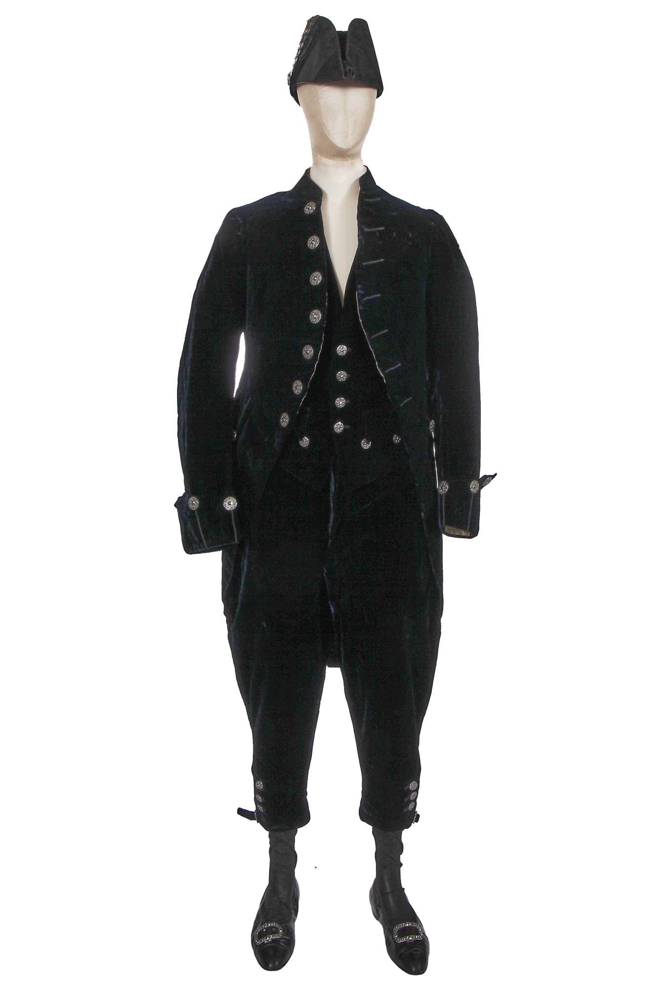 Lot 166 - A Sandon & Co Ltd navy velvet court livery, 1929
