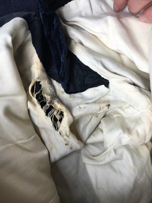 Lot 166 - A Sandon & Co Ltd navy velvet court livery, 1929