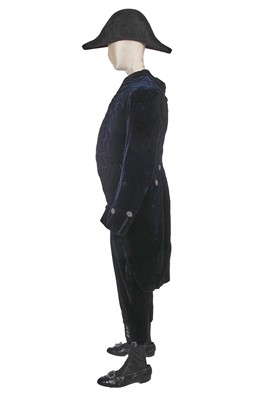 Lot 166 - A Sandon & Co Ltd navy velvet court livery, 1929