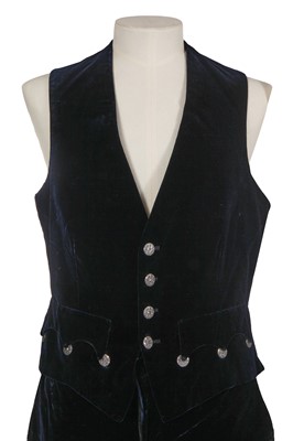 Lot 166 - A Sandon & Co Ltd navy velvet court livery, 1929