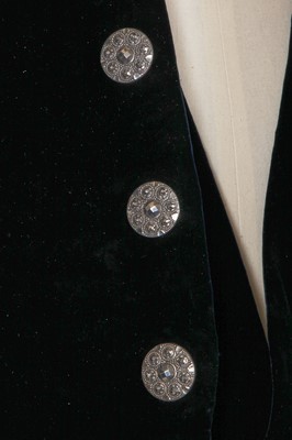 Lot 166 - A Sandon & Co Ltd navy velvet court livery, 1929