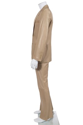 Lot 14 - A Gucci by Tom Ford men's tan lambskin suit, Spring-Summer 2000