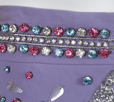 Lot 17 - A pair of Gucci by Tom Ford men's lavender wool gabardine trousers, Spring-Summer 1999