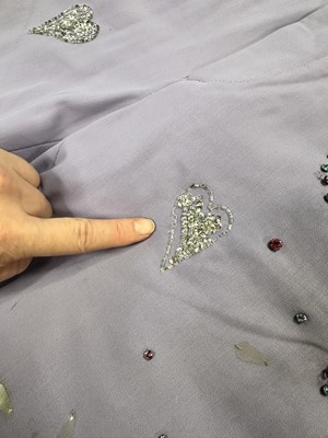 Lot 17 - A pair of Gucci by Tom Ford men's lavender wool gabardine trousers, Spring-Summer 1999