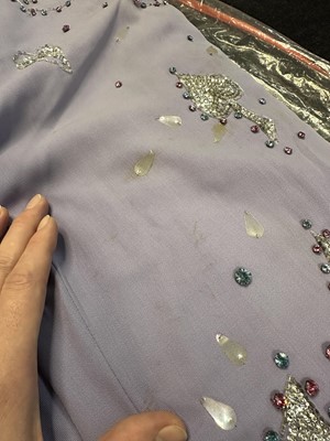 Lot 17 - A pair of Gucci by Tom Ford men's lavender wool gabardine trousers, Spring-Summer 1999