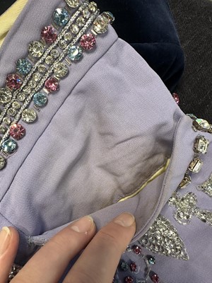 Lot 17 - A pair of Gucci by Tom Ford men's lavender wool gabardine trousers, Spring-Summer 1999