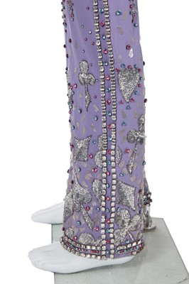 Lot 17 - A pair of Gucci by Tom Ford men's lavender wool gabardine trousers, Spring-Summer 1999