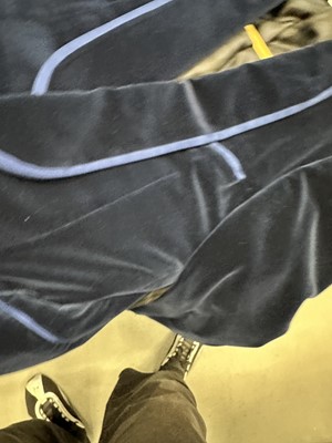 Lot 13 - A Gucci by Tom Ford men's blue velvet smoking suit, Autumn-Winter 2004-05