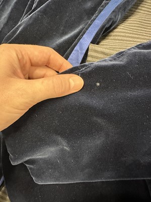 Lot 13 - A Gucci by Tom Ford men's blue velvet smoking suit, Autumn-Winter 2004-05