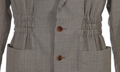 Lot 95 - A Jean Paul Gaultier men's houndstooth wool suit and jacket, mid-1980s