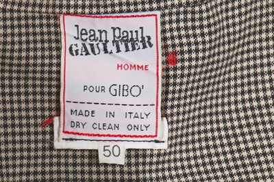 Lot 95 - A Jean Paul Gaultier men's houndstooth wool suit and jacket, mid-1980s