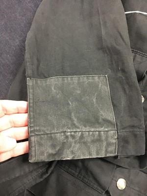 Lot 34 - A Westwood/McLaren Seditionaries black cotton blackout fabric bondage jacket, circa 1977