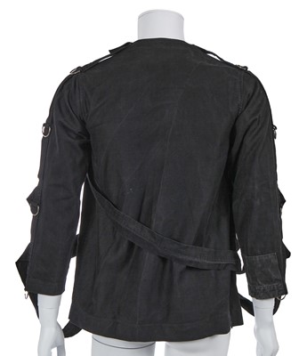 Lot 34 - A Westwood/McLaren Seditionaries black cotton blackout fabric bondage jacket, circa 1977