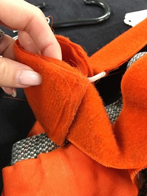 Lot 63 - A pair of Westwood/McLaren black and white piqué cotton bondage trousers, 'Hypnos' collection, Spring-Summer 1984