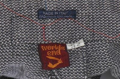 Lot 63 - A pair of Westwood/McLaren black and white piqué cotton bondage trousers, 'Hypnos' collection, Spring-Summer 1984