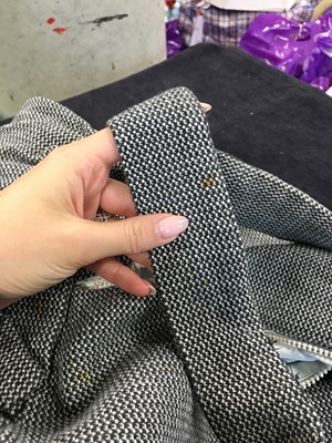 Lot 63 - A pair of Westwood/McLaren black and white piqué cotton bondage trousers, 'Hypnos' collection, Spring-Summer 1984