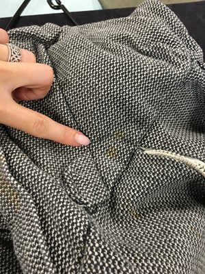 Lot 63 - A pair of Westwood/McLaren black and white piqué cotton bondage trousers, 'Hypnos' collection, Spring-Summer 1984