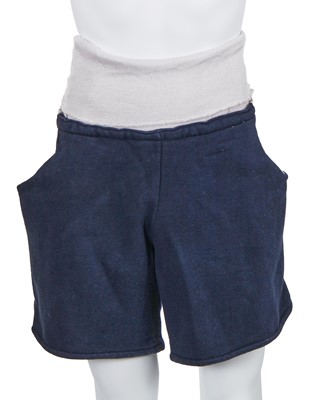 Lot 57 - A Westwood/McLaren blue cotton jersey Keith Haring print ensemble, 'Witches' Collection, Autumn-Winter 1983-84