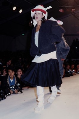 Lot 59 - A Westwood/McLaren grey felted wool jacket, 'Witches' collection, Autumn-Winter 1983-84