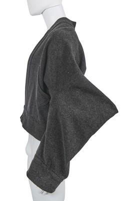 Lot 59 - A Westwood/McLaren grey felted wool jacket, 'Witches' collection, Autumn-Winter 1983-84