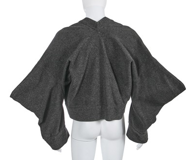 Lot 59 - A Westwood/McLaren grey felted wool jacket, 'Witches' collection, Autumn-Winter 1983-84