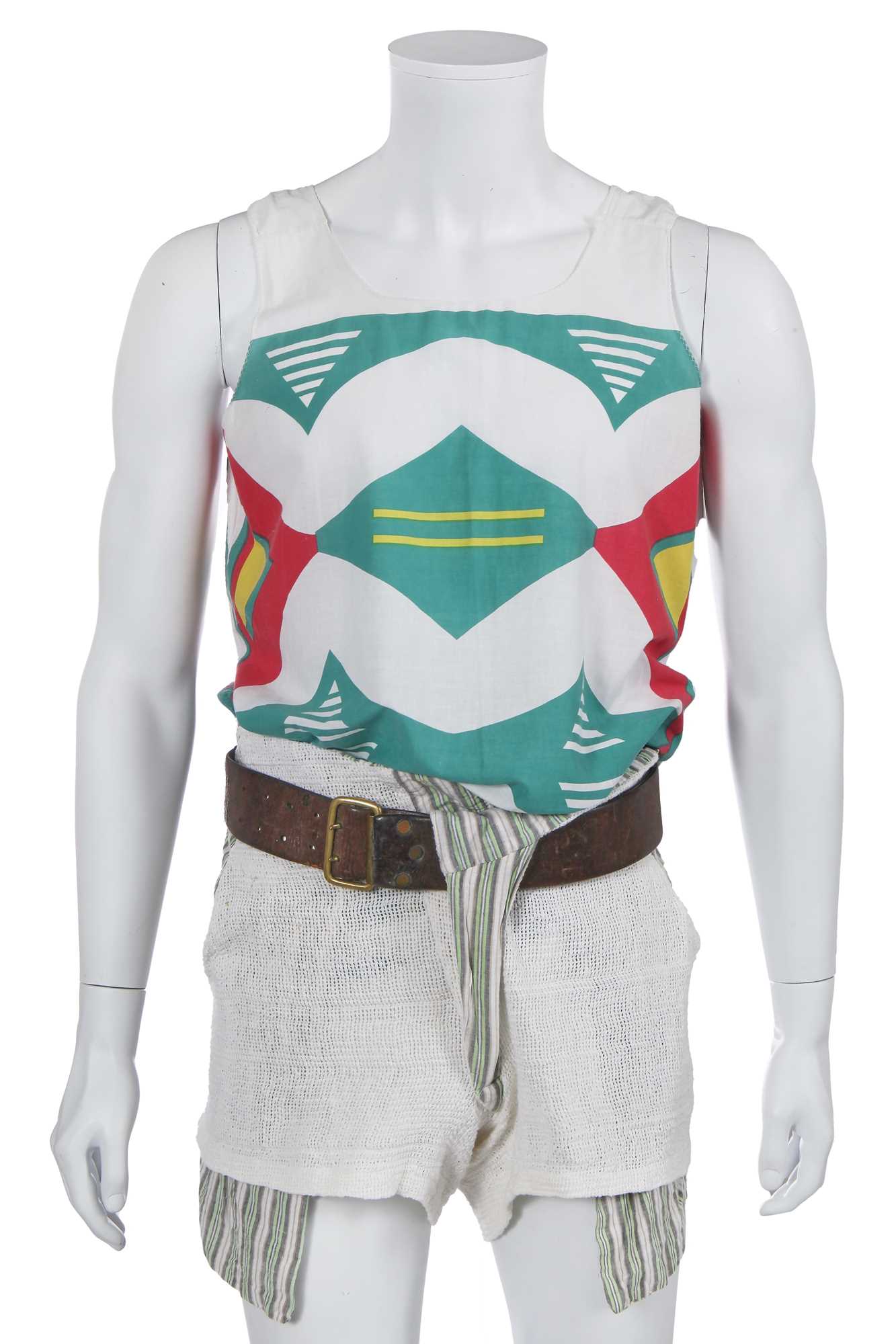 Lot 46 - A Westwood McLaren cotton ensemble, 'Savage' collection, Spring-Summer 1982